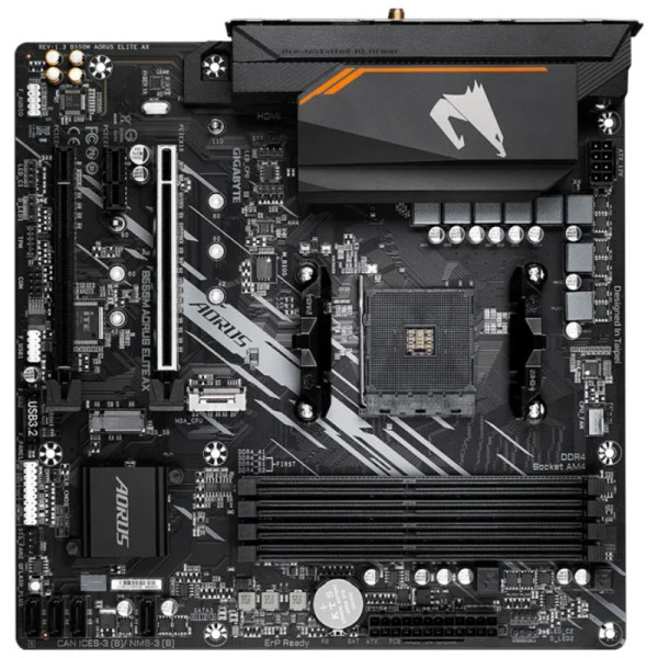Gigabyte B550M AORUS ELITE AX Socket AM4 Gigabyte, Ultra Pc Gamer Maroc