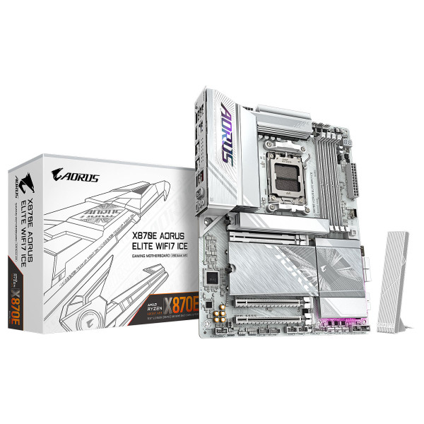 Gigabyte X870E AORUS ELITE WIFI7 ICE Socket AM5 Gigabyte, Ultra Pc Gamer Maroc