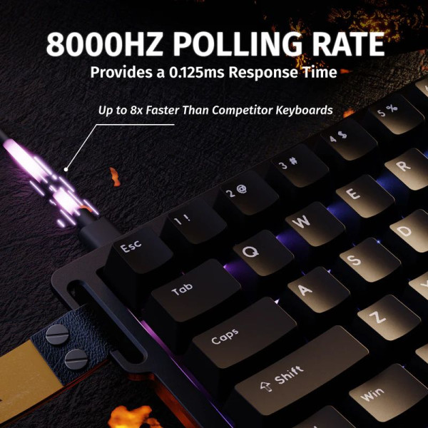 ATTACK SHARK X68 HE Magnetic Switch (Black) Claviers ATTACK SHARK, Ultra Pc Gamer Maroc