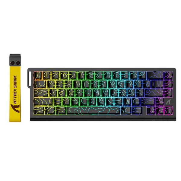 ATTACK SHARK X68 HE Magnetic Switch (Black Contours) Claviers ATTACK SHARK, Ultra Pc Gamer Maroc