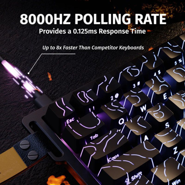 ATTACK SHARK X68 HE Magnetic Switch (Black Contours) Claviers ATTACK SHARK, Ultra Pc Gamer Maroc