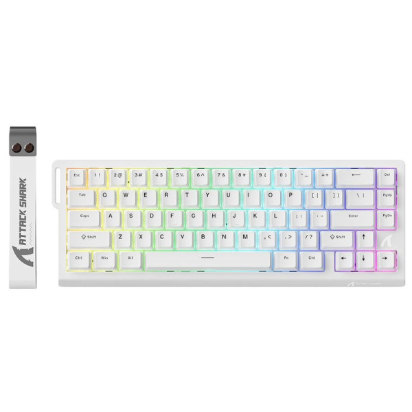 ATTACK SHARK X68 HE Magnetic Switch ( White) Claviers ATTACK SHARK, Ultra Pc Gamer Maroc