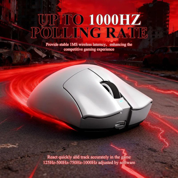 Attack shark V3 Pro (White) Souris ATTACK SHARK, Ultra Pc Gamer Maroc