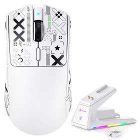 ATTACK SHARK X1 (White&Tape) Souris ATTACK SHARK, Ultra Pc Gamer Maroc