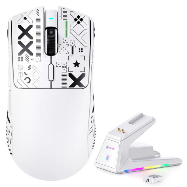 ATTACK SHARK X1 (White&Tape) Souris ATTACK SHARK, Ultra Pc Gamer Maroc