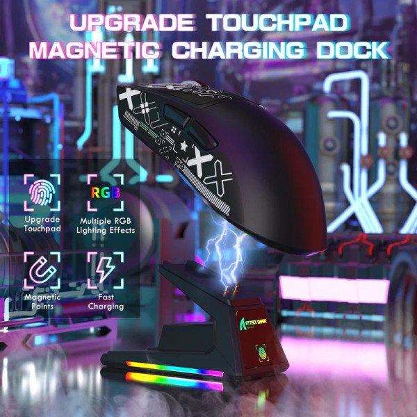 ATTACK SHARK X1 (Black&Tape) Souris ATTACK SHARK, Ultra Pc Gamer Maroc