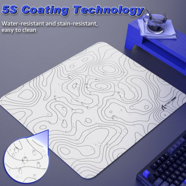 ATTACK SHARK CM02 Gaming Mouse Pad (White) Tapis de souris ATTACK SHARK, Ultra Pc Gamer Maroc