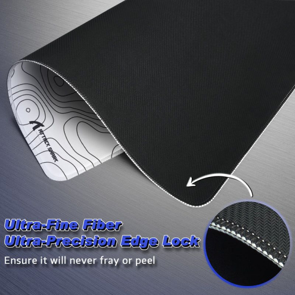 ATTACK SHARK CM02 Gaming Mouse Pad (White) Tapis de souris ATTACK SHARK, Ultra Pc Gamer Maroc