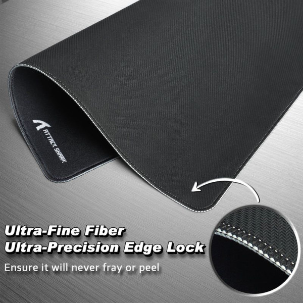 ATTACK SHARK CM02 Gaming Mouse Pad ( Black ) Tapis de souris ATTACK SHARK, Ultra Pc Gamer Maroc