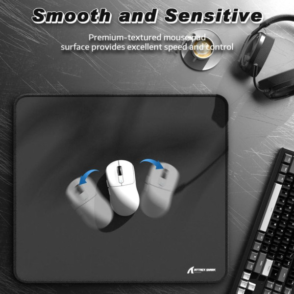 ATTACK SHARK CM02 Gaming Mouse Pad ( Black ) Tapis de souris ATTACK SHARK, Ultra Pc Gamer Maroc