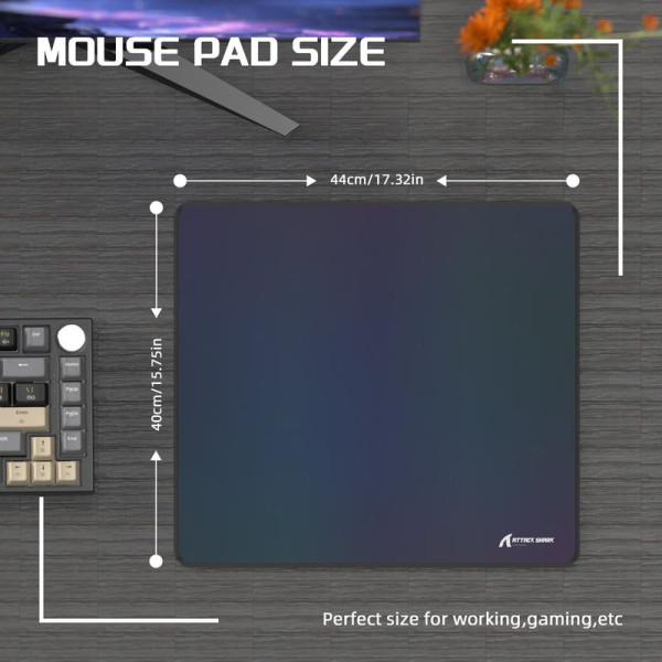 ATTACK SHARK CM03 Gaming Mouse Pad ( GRAY ) Tapis de souris ATTACK SHARK, Ultra Pc Gamer Maroc