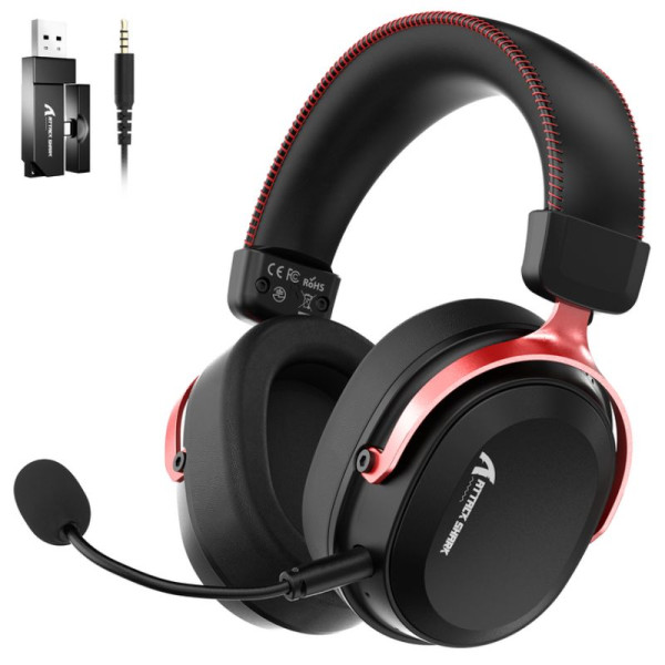 ATTACK SHARK L30 PRO Headset (Black&Red) Casques ATTACK SHARK, Ultra Pc Gamer Maroc