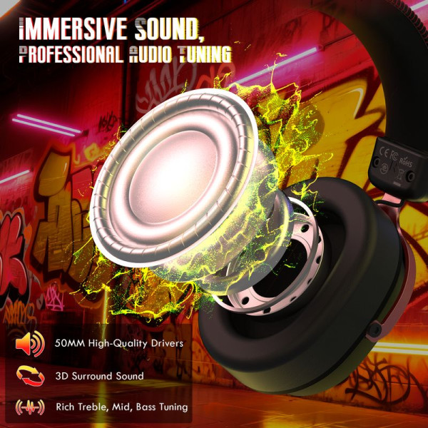 ATTACK SHARK L30 PRO Headset (Black&Red) Casques ATTACK SHARK, Ultra Pc Gamer Maroc