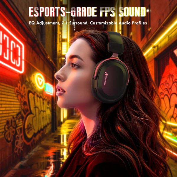ATTACK SHARK L30 PRO Headset (Black&Red) Casques ATTACK SHARK, Ultra Pc Gamer Maroc