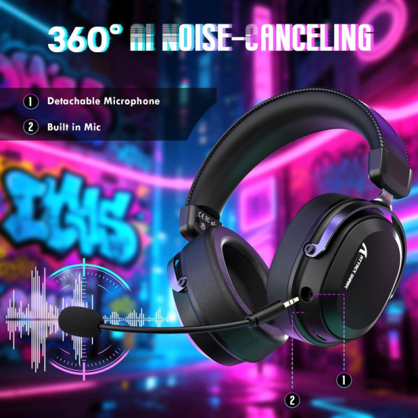 ATTACK SHARK L30 PRO Headset (Black) Casques ATTACK SHARK, Ultra Pc Gamer Maroc