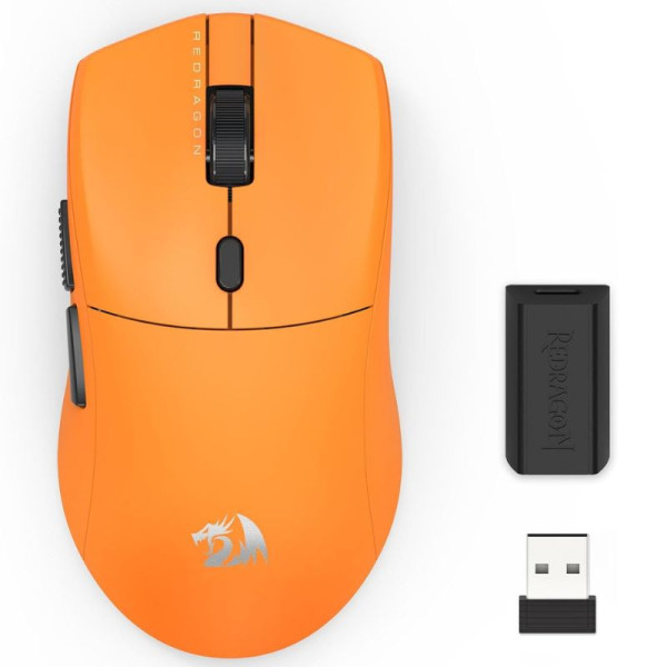 Redragon M919 Tri-mode 8k Gaming Mouse (Orange) Souris Redragon, Ultra Pc Gamer Maroc