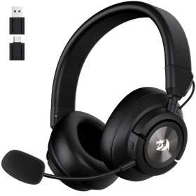 Redragon H889 Wireless Gaming Headset 4-in-1 (BLACK) Casques Redragon, Ultra Pc Gamer Maroc