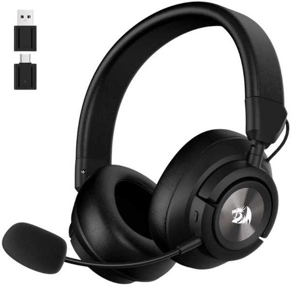 Redragon H889 Wireless Gaming Headset 4-in-1 (BLACK) Casques Redragon, Ultra Pc Gamer Maroc