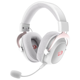 Redragon H510 PRO Zeus-X RGB Wireless Gaming Headset (WHITE) Casques Redragon, Ultra Pc Gamer Maroc