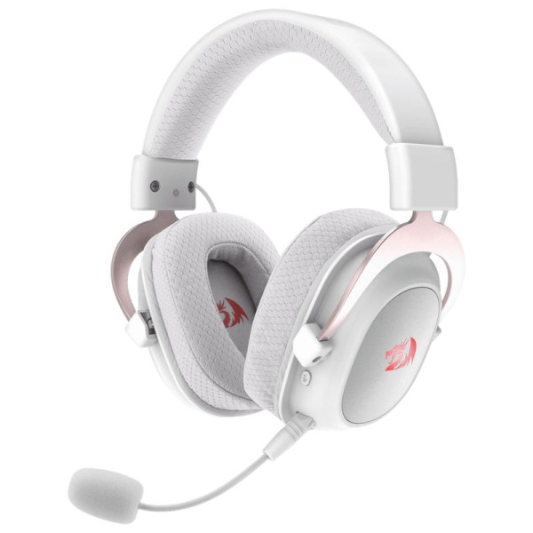 Redragon H510 PRO Zeus-X RGB Wireless Gaming Headset (WHITE) Casques Redragon, Ultra Pc Gamer Maroc