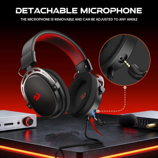 Redragon H541 Wired Gaming Headset with Mic Casques Redragon, Ultra Pc Gamer Maroc