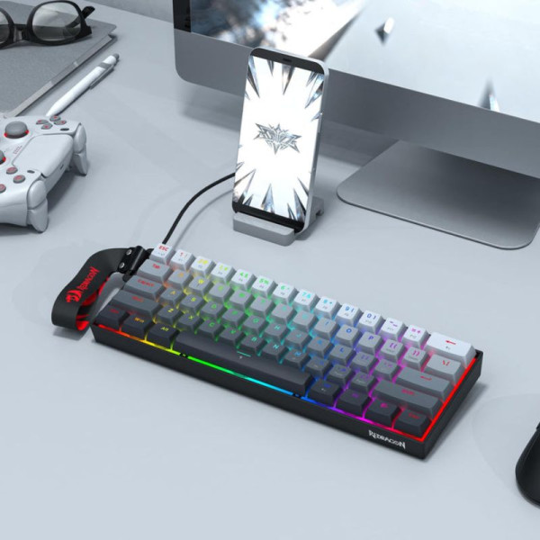 Redragon K617 HE FIZZ 60% Hyper Magnetic Switch Claviers Redragon, Ultra Pc Gamer Maroc