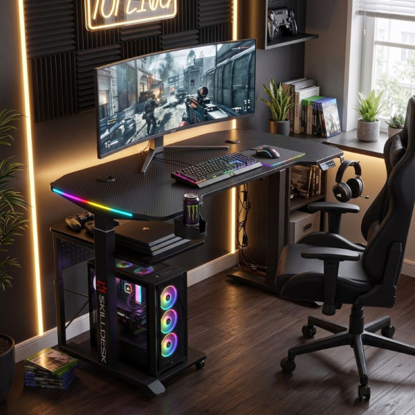BUNDLE SKILLDESK FALCON (Motorisé) + XTRMLAB XTR28-02 BUNDLES UltraPC, Ultra Pc Gamer Maroc