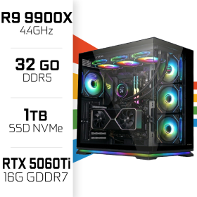 PC Gamer UltraPC Ryzen 9 9900X/1TB SSD/32GB DDR5/RTX5060TI 16G AMD Ryzen 9 UltraPC, Ultra Pc Gamer Maroc