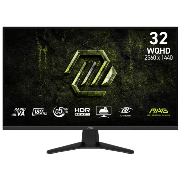 MSI MAG 325QF E18V 32" 0.5ms Fast VA 180Hz 2k Moniteurs Gamer MSI, Ultra Pc Gamer Maroc