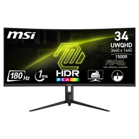 MSI MAG 342CQR E2 34" 180Hz 1ms Curved Moniteurs Gamer MSI, Ultra Pc Gamer Maroc
