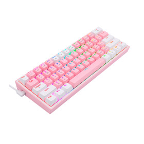 Redragon K616 Fizz PRO 60% Wireless RGB Red Switches (Pink/White) Claviers Redragon, Ultra Pc Gamer Maroc