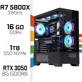 PC Gamer UltraPC Ryzen 7 5800X/1TB SSD/16GB/RTX3050 8GB AMD Ryzen 7 UltraPC, Ultra Pc Gamer Maroc