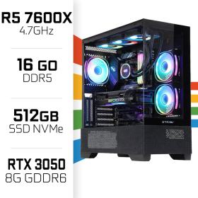 PC Gamer UltraPC Ryzen 5 7600X/16GB DDR5/512GB SSD/RTX3050 8GB AMD Ryzen 5 UltraPC, Ultra Pc Gamer Maroc