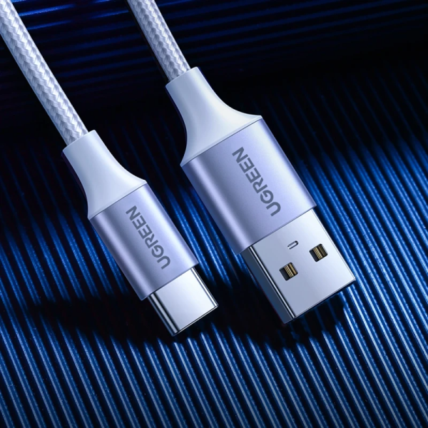 Ugreen Cable USB-A 2.0 to USB-C 1m Blanc Connectique PC UGREEN, Ultra Pc Gamer Maroc