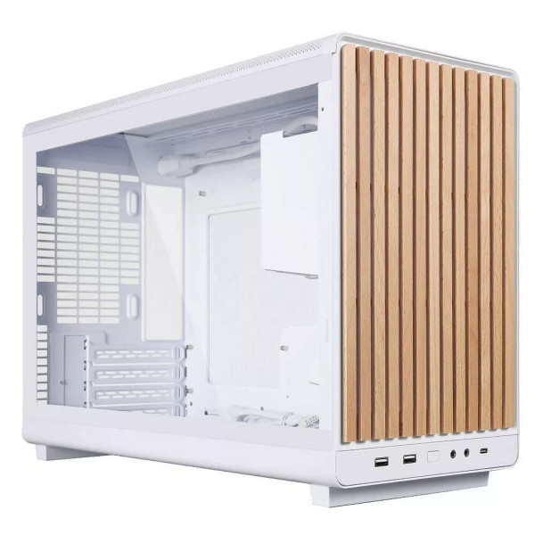Lian Li A3 (White/Wooden Panel/Tempered Glass) Les Minis Boitiers Lian Li, Ultra Pc Gamer Maroc