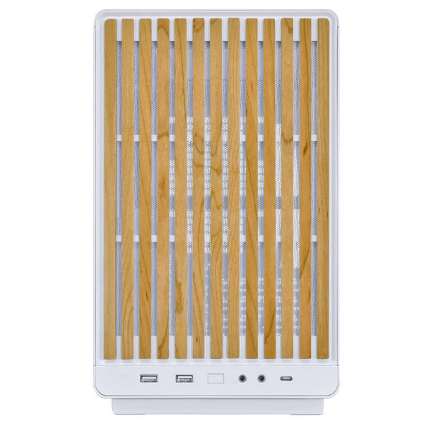 Lian Li A3 (White/Wooden Panel/Tempered Glass) Les Minis Boitiers Lian Li, Ultra Pc Gamer Maroc