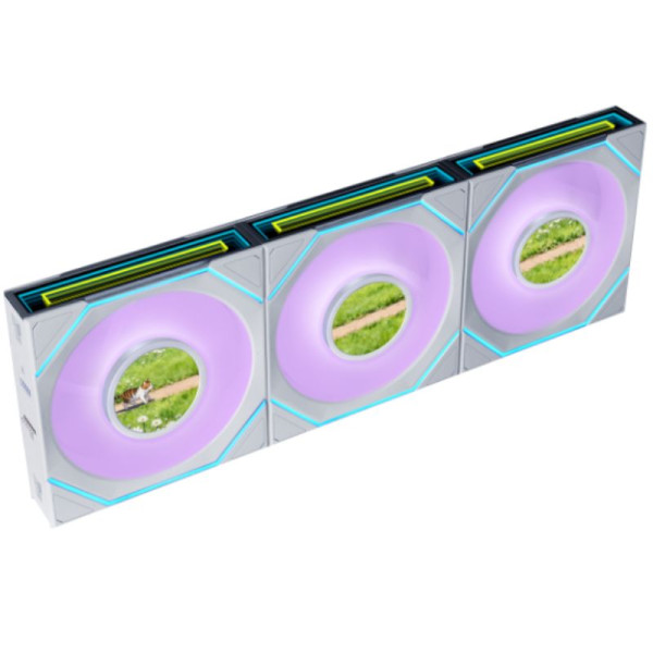 Lian Li UNI FAN SL-INF LCD FLEX Reverse 120 White (3 Pack) Ventilateurs boîtier Lian Li, Ultra Pc Gamer Maroc