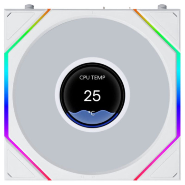 Lian Li UNI FAN TL LCD FLEX 120 White (3 Pack) Ventilateurs boîtier Lian Li, Ultra Pc Gamer Maroc