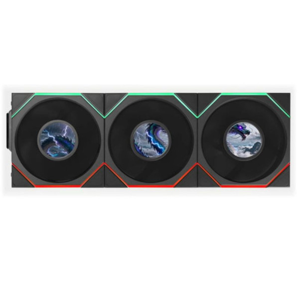 Lian Li UNI FAN TL LCD FLEX Reverse 120 Black (3 Pack) Ventilateurs boîtier Lian Li, Ultra Pc Gamer Maroc