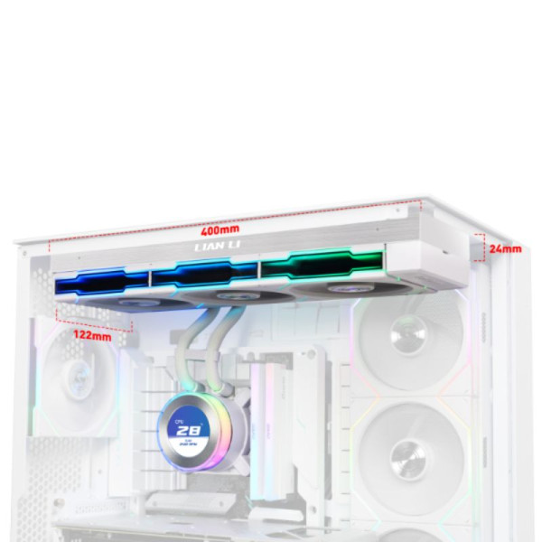 Lian Li HydroShift II LCD-C 360TL (White) Kits Watercooling Lian Li, Ultra Pc Gamer Maroc