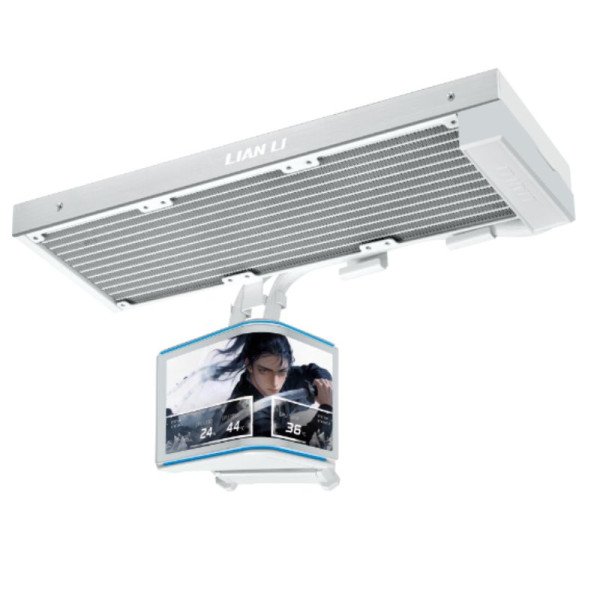 Lian Li HydroShift II OLED Curved 360 Fanless (White) Kits Watercooling Lian Li, Ultra Pc Gamer Maroc