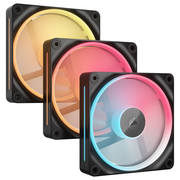 Corsair iCUE LINK LX120-R RGB (3in1) Noir Ventilateurs boîtier Corsair, Ultra Pc Gamer Maroc