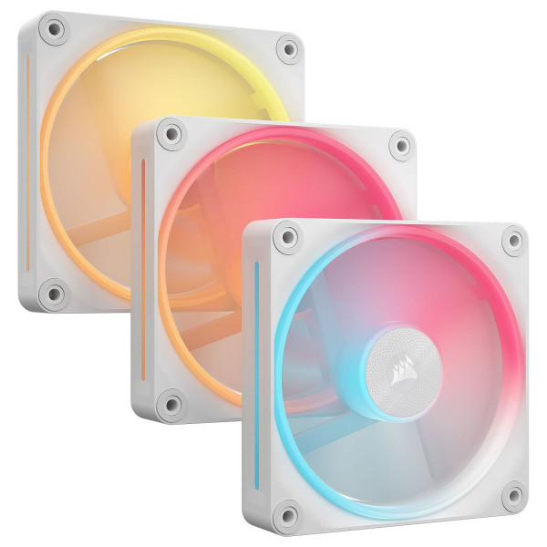 Corsair iCUE LINK LX120-R RGB (3in1) Blanc Ventilateurs boîtier Corsair, Ultra Pc Gamer Maroc