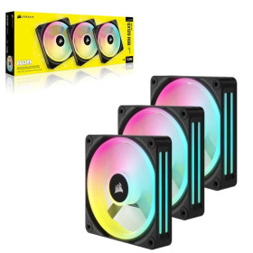 Corsair iCUE LINK QX120 RGB (3in1) Noir Ventilateurs boîtier Corsair, Ultra Pc Gamer Maroc