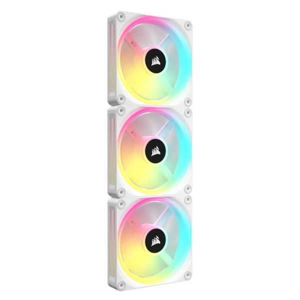 Corsair iCUE LINK QX120 RGB (3in1) Blanc Ventilateurs boîtier Corsair, Ultra Pc Gamer Maroc
