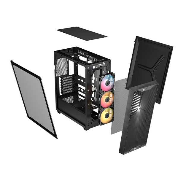 Corsair 3200D RS ARGB (Smoke) Les Moyennes Tours Corsair, Ultra Pc Gamer Maroc