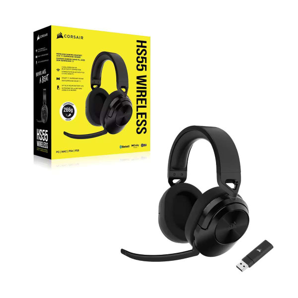 Corsair HS55 Wireless (Noir) Casques Corsair, Ultra Pc Gamer Maroc
