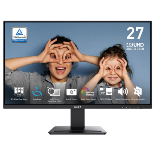 MSI PRO MP273U 27" IPS 4K Moniteurs PRO MSI, Ultra Pc Gamer Maroc