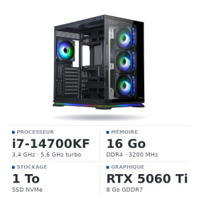 PC Gamer i7 14700KF/1TB SSD/16GB DDR4/RTX5060TI 8GB