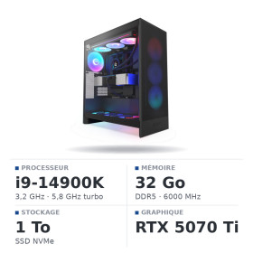 PC Gamer i9 14900K/1TB SSD/32GB DDR5/RTX5070 Ti